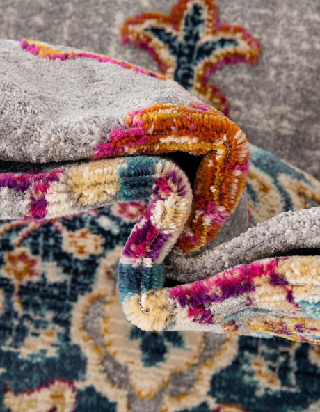 Blue 5' 1 x 7' 10 Budapest Rectangle Area Rug 70% Polypropylene & 30% Polyester With Cotton Backing Traditional Classical Room Carpet for Sale at Rug Engine