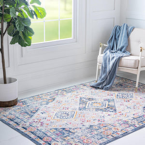 Light Gray 4' 1 x 5' 11 Budapest Rectangle Area Rug 70% Polypropylene & 30% Polyester With Cotton Backing Traditional Classical Room Carpet for Sale at Rug Engine