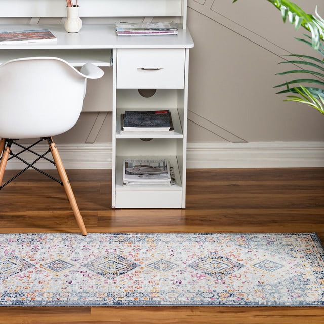 Light Gray 2' x 5' 11 Budapest Runner Area Rug 70% Polypropylene & 30% Polyester With Cotton Backing Traditional Classical Room Carpet for Sale at Rug Engine