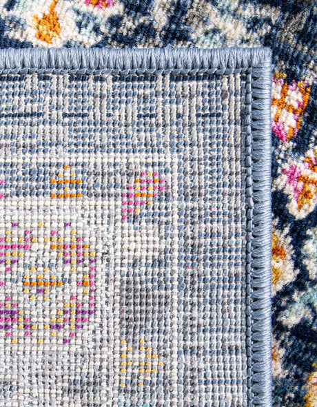 Blue 2' x 5' 11 Budapest Runner Area Rug 70% Polypropylene & 30% Polyester With Cotton Backing Traditional Classical Room Carpet for Sale at Rug Engine