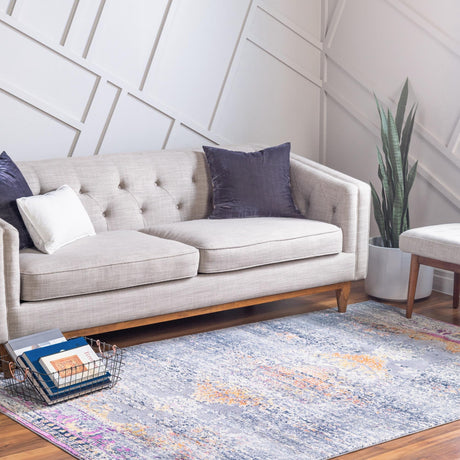 Gray 4' 1 x 5' 9 Budapest Rectangle Area Rug 70% Polypropylene & 30% Polyester With Cotton Backing Traditional Classical Room Carpet for Sale at Rug Engine