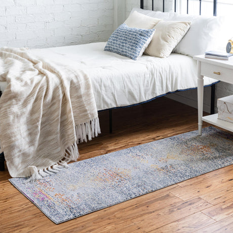 Gray 2' 7 x 9' 6 Budapest Runner Area Rug 70% Polypropylene & 30% Polyester With Cotton Backing Traditional Classical Room Carpet for Sale at Rug Engine