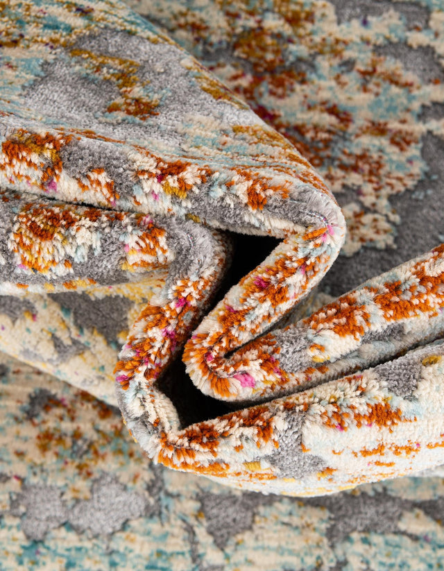 Blue 9' x 12' Budapest Rectangle Area Rug 70% Polypropylene & 30% Polyester With Cotton Backing Traditional Classical Room Carpet for Sale at Rug Engine