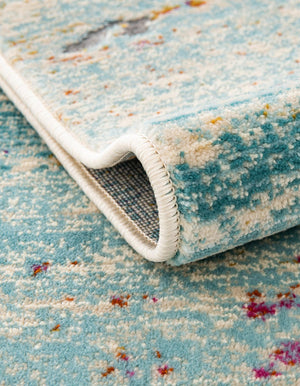 Blue 5' 1 x 5' 1 Budapest Round Area Rug 70% Polypropylene & 30% Polyester With Cotton Backing Traditional Classical Room Carpet for Sale at Rug Engine