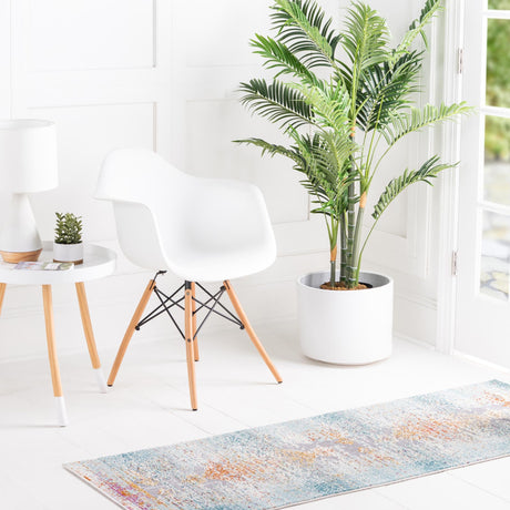 Blue 2' x 5' 11 Budapest Runner Area Rug 70% Polypropylene & 30% Polyester With Cotton Backing Traditional Classical Room Carpet for Sale at Rug Engine