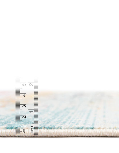 Blue 2' 7 x 9' 10 Budapest Runner Area Rug 70% Polypropylene & 30% Polyester With Cotton Backing Traditional Classical Room Carpet for Sale at Rug Engine