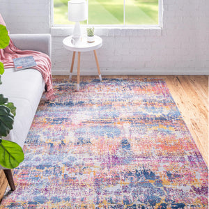 Multicolor 5' 1 x 7' 10 Budapest Rectangle Area Rug 70% Polypropylene & 30% Polyester With Cotton Backing Traditional Classical Room Carpet for Sale at Rug Engine