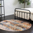Multicolor 5' 1 x 5' 1 Budapest Round Area Rug 70% Polypropylene & 30% Polyester With Cotton Backing Traditional Classical Room Carpet for Sale at Rug Engine