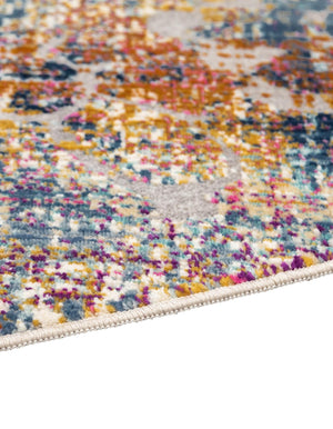 Multicolor 5' 1 x 5' 1 Budapest Round Area Rug 70% Polypropylene & 30% Polyester With Cotton Backing Traditional Classical Room Carpet for Sale at Rug Engine