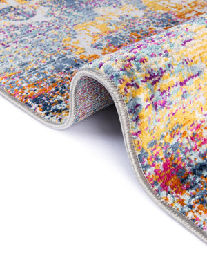 Multicolor 3' 7 x 3' 7 Budapest Round Area Rug 70% Polypropylene & 30% Polyester With Cotton Backing Traditional Classical Room Carpet for Sale at Rug Engine