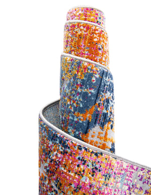 Multicolor 3' 7 x 3' 7 Budapest Round Area Rug 70% Polypropylene & 30% Polyester With Cotton Backing Traditional Classical Room Carpet for Sale at Rug Engine