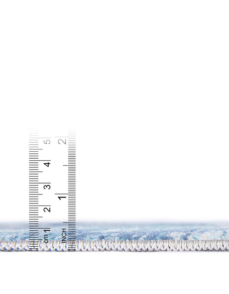 Blue 4' 1 x 5' 11 Budapest Rectangle Area Rug 70% Polypropylene & 30% Polyester With Cotton Backing Traditional Classical Room Carpet for Sale at Rug Engine