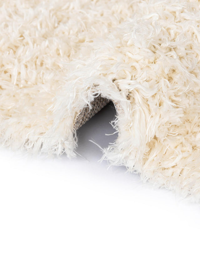 Pearl 5' 1 x 8' Infinity Shag Rectangle Area Rug Thick Soft Touch Fluffy & Plush Shaggy Pile 100% Polypropylene With Jute Backing Solid Color Minimalist Carpet for Sale at Rug Engine