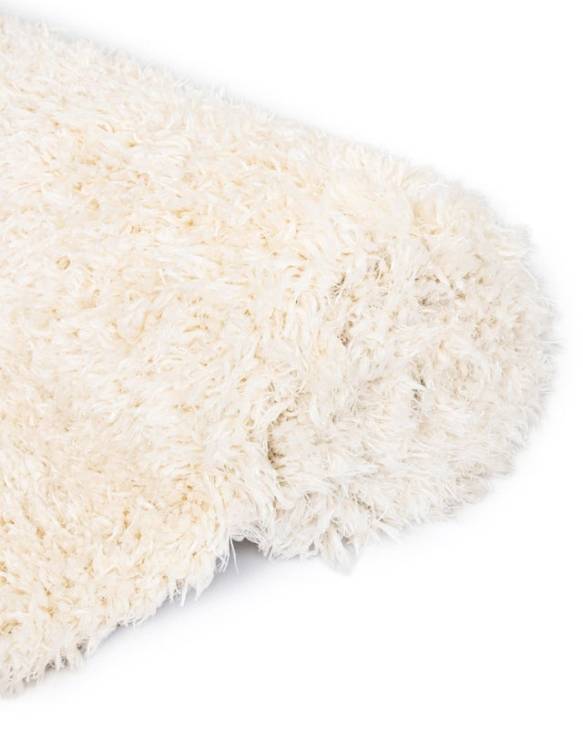 Pearl 5' 1 x 8' Infinity Shag Rectangle Area Rug Thick Soft Touch Fluffy & Plush Shaggy Pile 100% Polypropylene With Jute Backing Solid Color Minimalist Carpet for Sale at Rug Engine