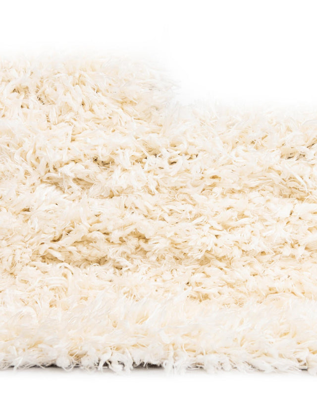 Pearl 5' 1 x 8' Infinity Shag Rectangle Area Rug Thick Soft Touch Fluffy & Plush Shaggy Pile 100% Polypropylene With Jute Backing Solid Color Minimalist Carpet for Sale at Rug Engine