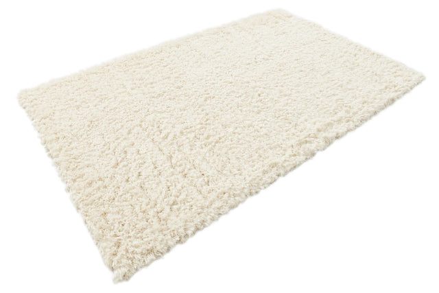 Pearl 5' 1 x 8' Infinity Shag Rectangle Area Rug Thick Soft Touch Fluffy & Plush Shaggy Pile 100% Polypropylene With Jute Backing Solid Color Minimalist Carpet for Sale at Rug Engine