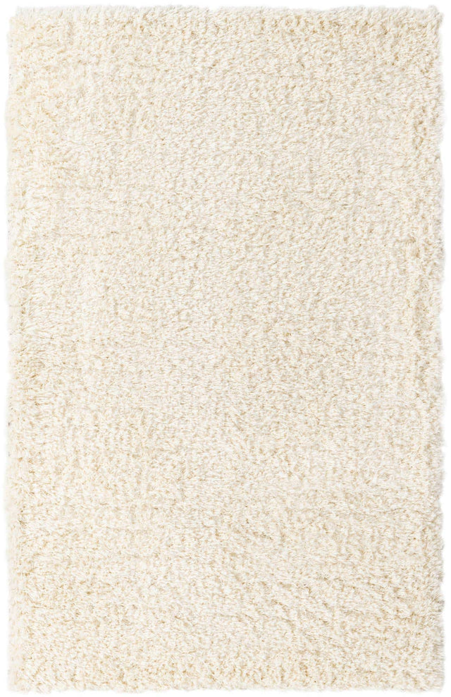 Pearl 5' 1 x 8' Infinity Shag Rectangle Area Rug Thick Soft Touch Fluffy & Plush Shaggy Pile 100% Polypropylene With Jute Backing Solid Color Minimalist Carpet for Sale at Rug Engine