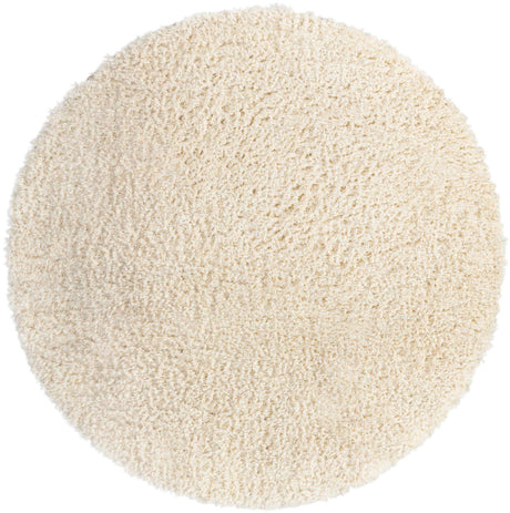 Pearl 8' x 8' Infinity Shag Round Area Rug Thick Soft Touch Fluffy & Plush Shaggy Pile 100% Polypropylene With Jute Backing Solid Color Minimalist Carpet for Sale at Rug Engine