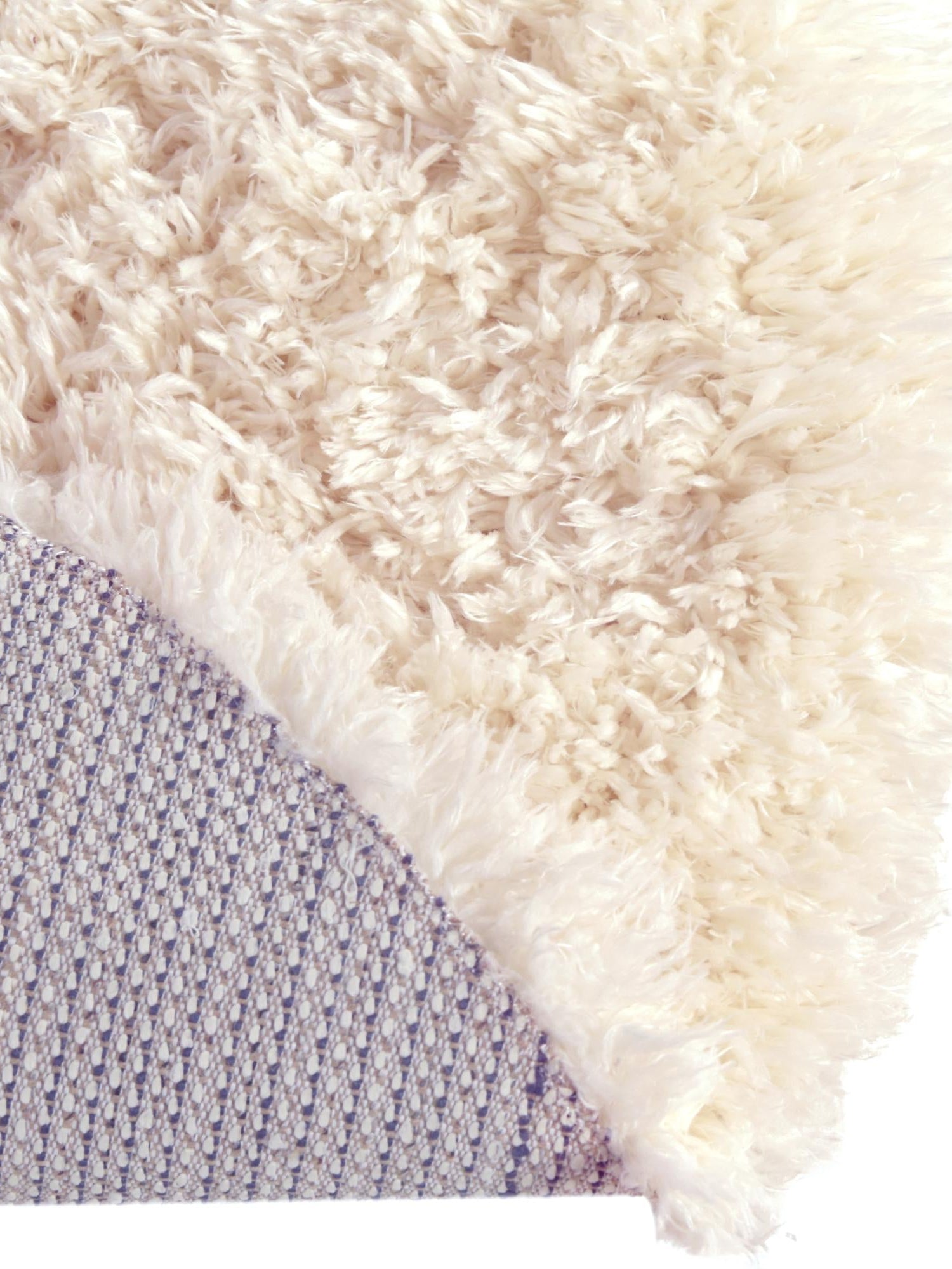 Pearl 6' 7 x 6' 7 Infinity Shag Round Area Rug Thick Soft Touch Fluffy & Plush Shaggy Pile 100% Polypropylene With Jute Backing Solid Color Minimalist Carpet for Sale at Rug Engine