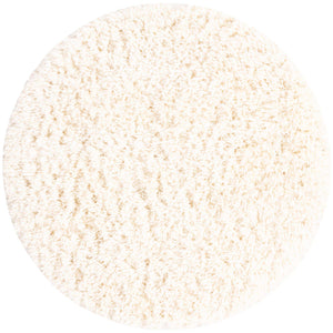 Pearl 4' 1 x 4' 1 Infinity Shag Round Area Rug Thick Soft Touch Fluffy & Plush Shaggy Pile 100% Polypropylene With Jute Backing Solid Color Minimalist Carpet for Sale at Rug Engine