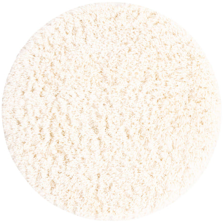 Pearl 4' 1 x 4' 1 Infinity Shag Round Area Rug Thick Soft Touch Fluffy & Plush Shaggy Pile 100% Polypropylene With Jute Backing Solid Color Minimalist Carpet for Sale at Rug Engine