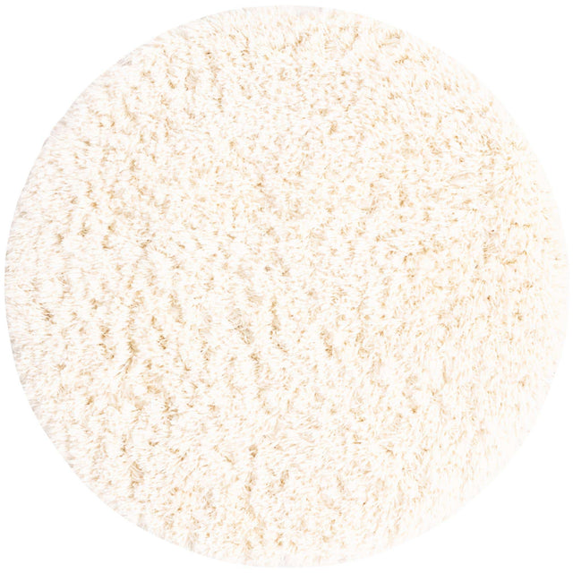 Pearl 4' 1 x 4' 1 Infinity Shag Round Area Rug Thick Soft Touch Fluffy & Plush Shaggy Pile 100% Polypropylene With Jute Backing Solid Color Minimalist Carpet for Sale at Rug Engine