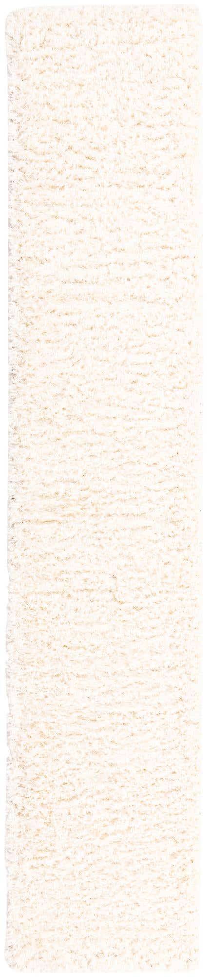 Pearl 2' 7 x 13' 1 Infinity Shag Runner Area Rug Thick Soft Touch Fluffy & Plush Shaggy Pile 100% Polypropylene With Jute Backing Solid Color Minimalist Carpet for Sale at Rug Engine
