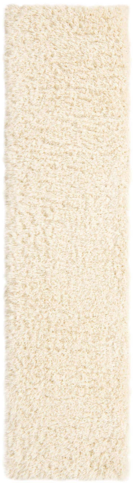 Pearl 2' 7 x 10' Infinity Shag Runner Area Rug Thick Soft Touch Fluffy & Plush Shaggy Pile 100% Polypropylene With Jute Backing Solid Color Minimalist Carpet for Sale at Rug Engine