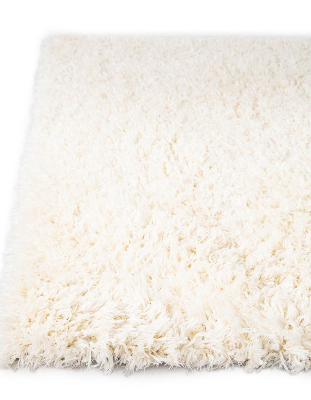 Pearl 2' 7 x 13' 1 Infinity Shag Runner Area Rug Thick Soft Touch Fluffy & Plush Shaggy Pile 100% Polypropylene With Jute Backing Solid Color Minimalist Carpet for Sale at Rug Engine