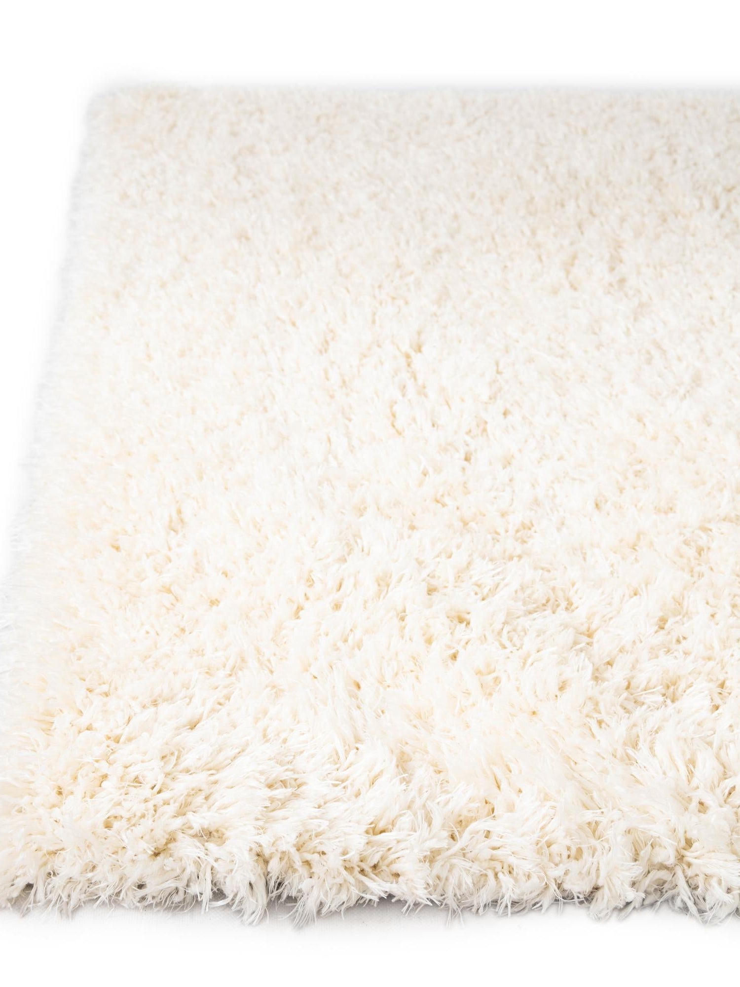 Pearl 2' 7 x 10' Infinity Shag Runner Area Rug Thick Soft Touch Fluffy & Plush Shaggy Pile 100% Polypropylene With Jute Backing Solid Color Minimalist Carpet for Sale at Rug Engine