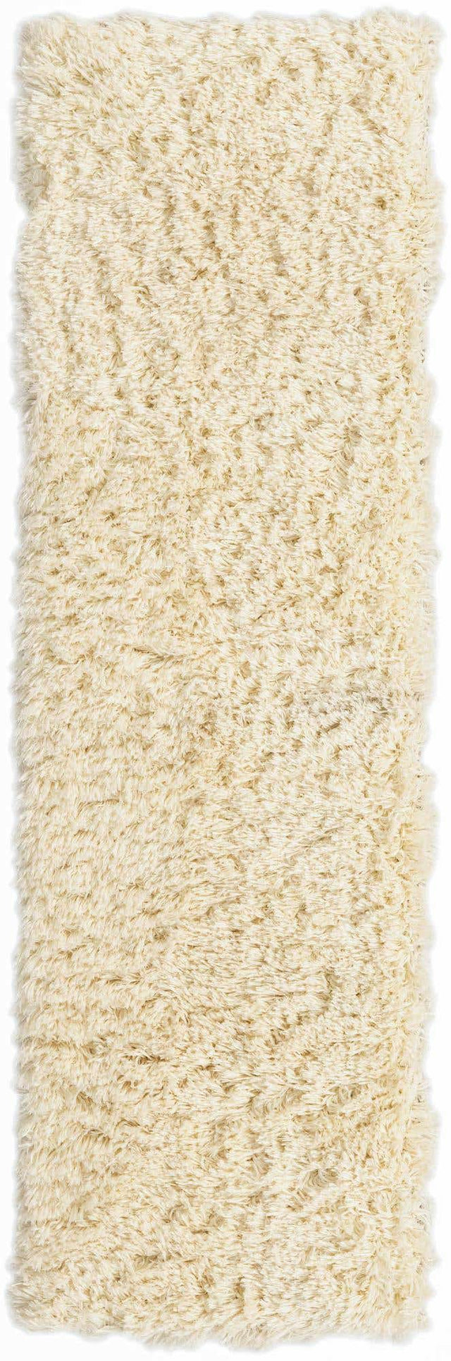 Pearl 2' x 6' 5 Infinity Shag Runner Area Rug Thick Soft Touch Fluffy & Plush Shaggy Pile 100% Polypropylene With Jute Backing Solid Color Minimalist Carpet for Sale at Rug Engine