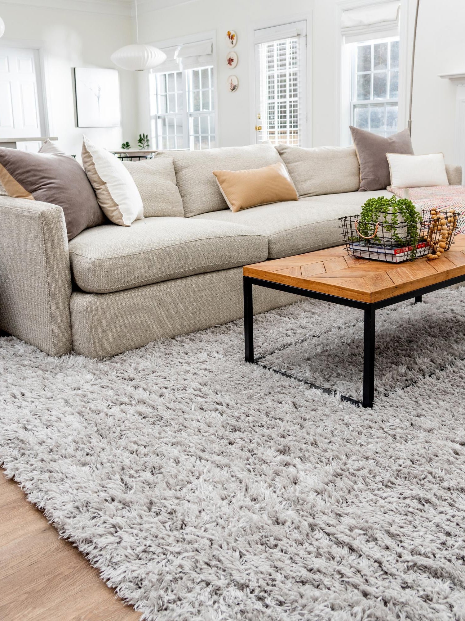 Ash 8' x 11' Infinity Shag Rectangle Area Rug Thick Soft Touch Fluffy & Plush Shaggy Pile 100% Polypropylene With Jute Backing Solid Color Minimalist Carpet for Sale at Rug Engine