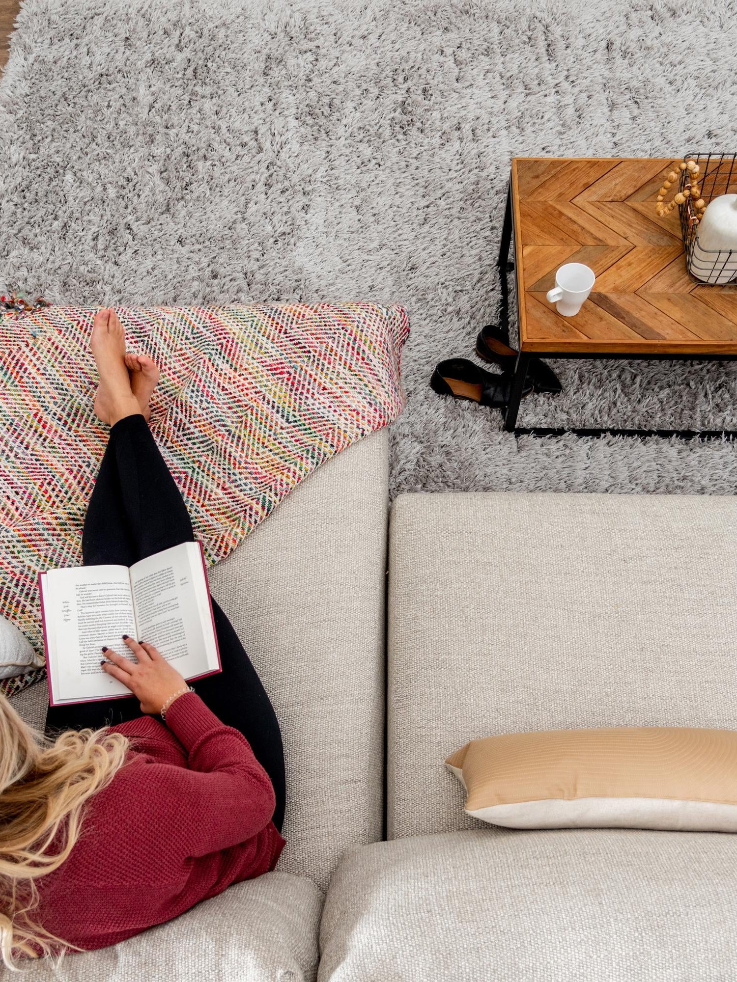 Ash 6' 1 x 9' Infinity Shag Rectangle Area Rug Thick Soft Touch Fluffy & Plush Shaggy Pile 100% Polypropylene With Jute Backing Solid Color Minimalist Carpet for Sale at Rug Engine