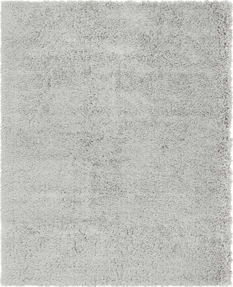 Ash 8' x 10' Infinity Shag Rectangle Area Rug Thick Soft Touch Fluffy & Plush Shaggy Pile 100% Polypropylene With Jute Backing Solid Color Minimalist Carpet for Sale at Rug Engine