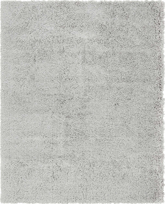 Ash 8' x 10' Infinity Shag Rectangle Area Rug Thick Soft Touch Fluffy & Plush Shaggy Pile 100% Polypropylene With Jute Backing Solid Color Minimalist Carpet for Sale at Rug Engine