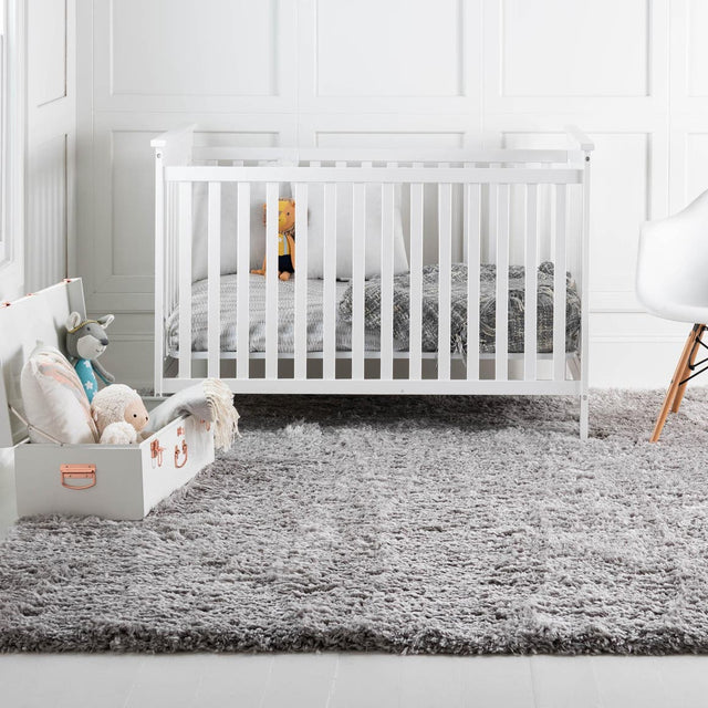 Ash 8' x 8' Infinity Shag Square Area Rug Thick Soft Touch Fluffy & Plush Shaggy Pile 100% Polypropylene With Jute Backing Solid Color Minimalist Carpet for Sale at Rug Engine