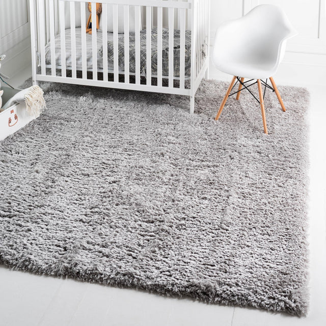 Ash 8' x 8' Infinity Shag Square Area Rug Thick Soft Touch Fluffy & Plush Shaggy Pile 100% Polypropylene With Jute Backing Solid Color Minimalist Carpet for Sale at Rug Engine