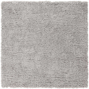 Ash 8' x 8' Infinity Shag Square Area Rug Thick Soft Touch Fluffy & Plush Shaggy Pile 100% Polypropylene With Jute Backing Solid Color Minimalist Carpet for Sale at Rug Engine