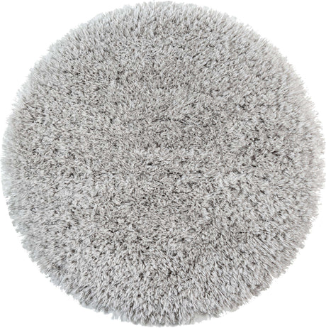 Ash 3' 3 x 3' 3 Infinity Shag Round Area Rug Thick Soft Touch Fluffy & Plush Shaggy Pile 100% Polypropylene With Jute Backing Solid Color Minimalist Carpet for Sale at Rug Engine