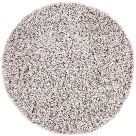 Ash 4' 1 x 4' 1 Infinity Shag Round Area Rug Thick Soft Touch Fluffy & Plush Shaggy Pile 100% Polypropylene With Jute Backing Solid Color Minimalist Carpet for Sale at Rug Engine
