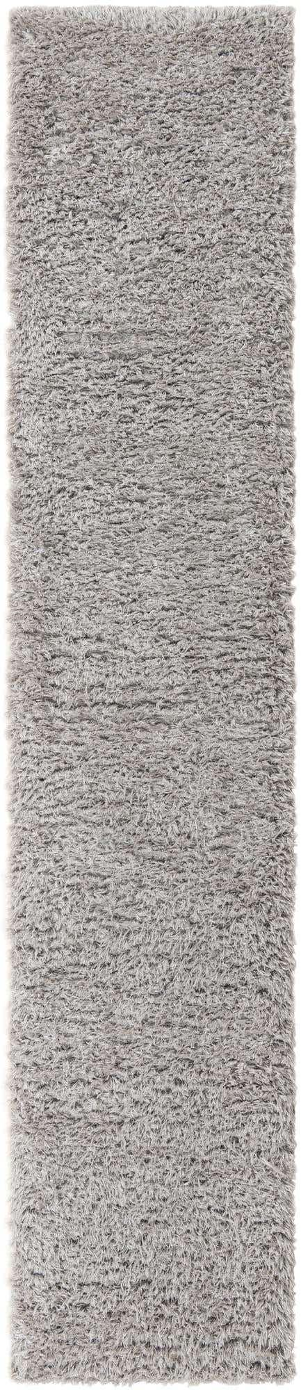Ash 2' 7 x 13' 1 Infinity Shag Runner Area Rug Thick Soft Touch Fluffy & Plush Shaggy Pile 100% Polypropylene With Jute Backing Solid Color Minimalist Carpet for Sale at Rug Engine