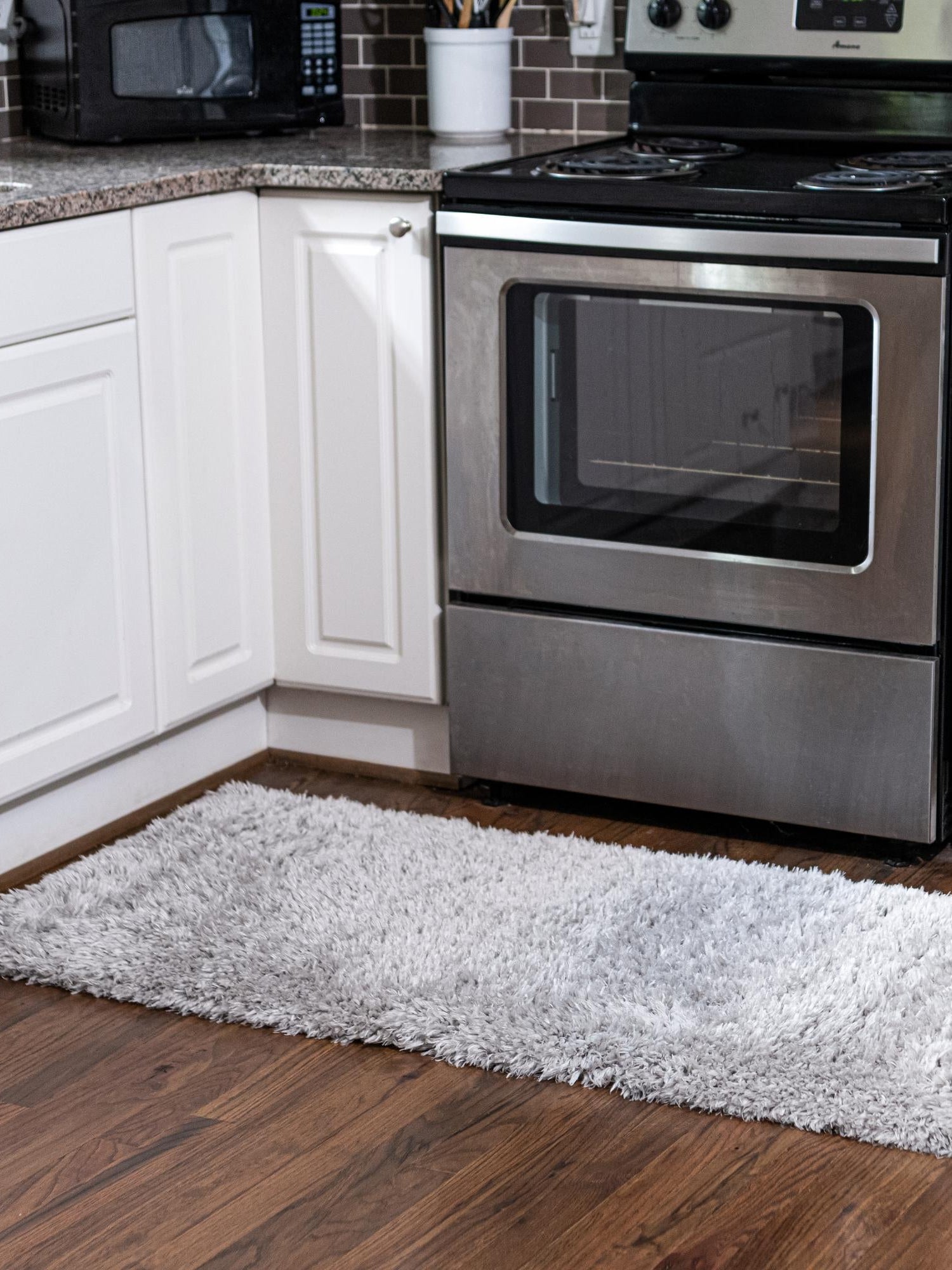Ash 2' 7 x 10' Infinity Shag Runner Area Rug Thick Soft Touch Fluffy & Plush Shaggy Pile 100% Polypropylene With Jute Backing Solid Color Minimalist Carpet for Sale at Rug Engine