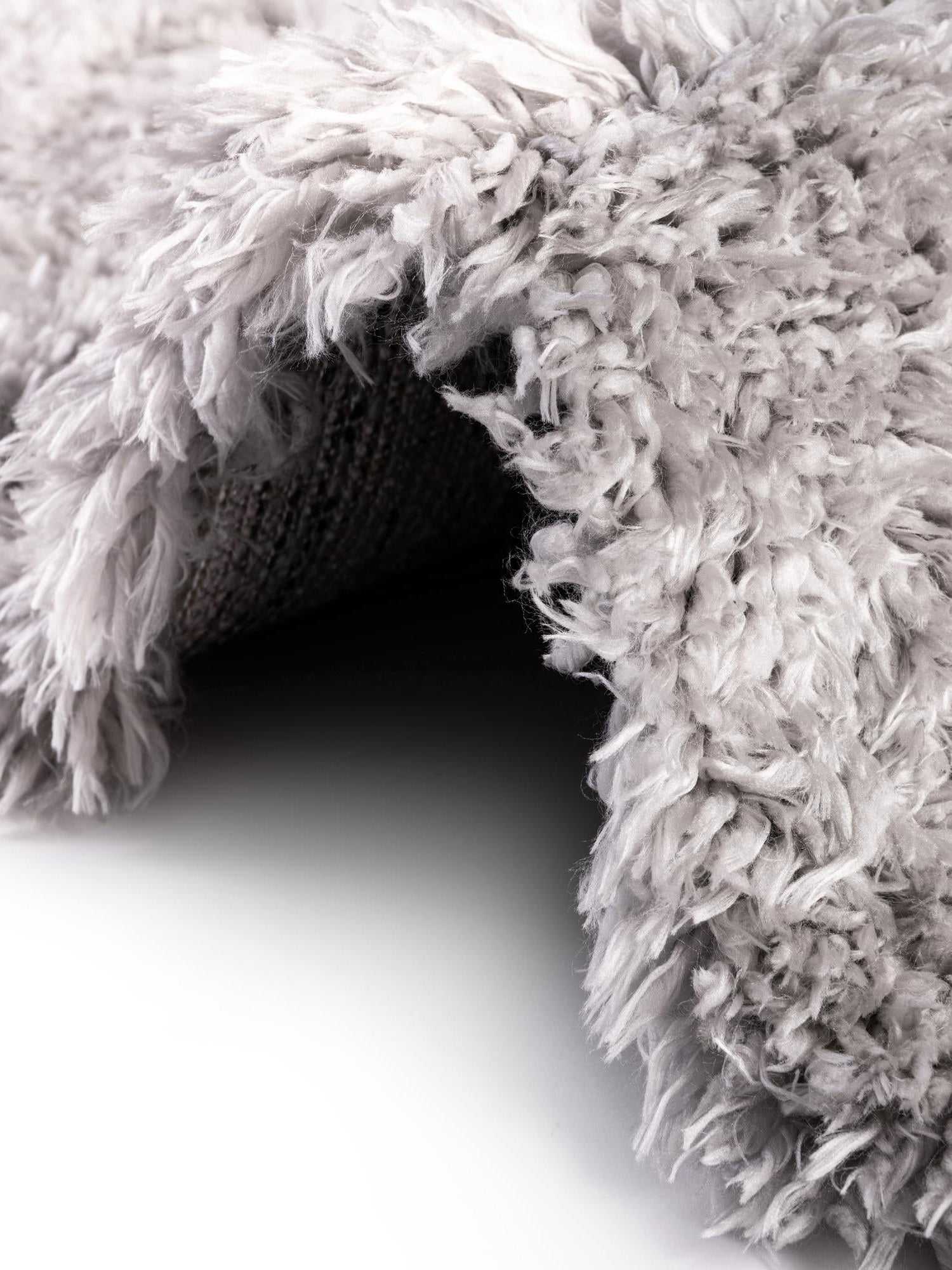 Ash 2' 7 x 10' Infinity Shag Runner Area Rug Thick Soft Touch Fluffy & Plush Shaggy Pile 100% Polypropylene With Jute Backing Solid Color Minimalist Carpet for Sale at Rug Engine