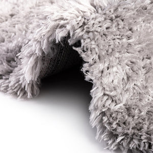 Ash 2' 7 x 10' Infinity Shag Runner Area Rug Thick Soft Touch Fluffy & Plush Shaggy Pile 100% Polypropylene With Jute Backing Solid Color Minimalist Carpet for Sale at Rug Engine