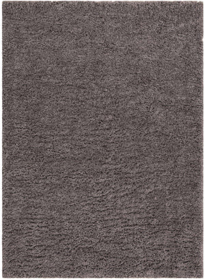 Smoke 9' x 12' Infinity Shag Rectangle Area Rug Thick Soft Touch Fluffy & Plush Shaggy Pile 100% Polypropylene With Jute Backing Solid Color Minimalist Carpet for Sale at Rug Engine