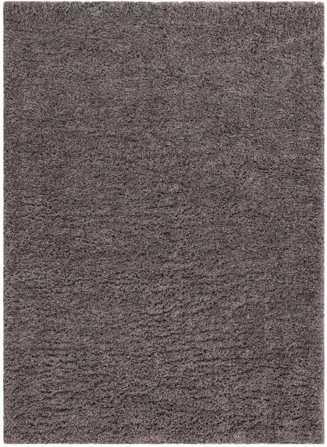 Smoke 9' x 12' Infinity Shag Rectangle Area Rug Thick Soft Touch Fluffy & Plush Shaggy Pile 100% Polypropylene With Jute Backing Solid Color Minimalist Carpet for Sale at Rug Engine