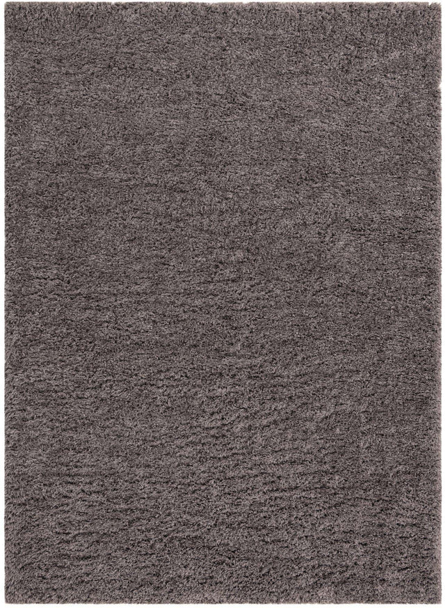 Smoke 9' x 12' Infinity Shag Rectangle Area Rug Thick Soft Touch Fluffy & Plush Shaggy Pile 100% Polypropylene With Jute Backing Solid Color Minimalist Carpet for Sale at Rug Engine
