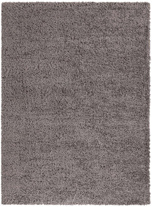 Smoke 8' x 11' Infinity Shag Rectangle Area Rug Thick Soft Touch Fluffy & Plush Shaggy Pile 100% Polypropylene With Jute Backing Solid Color Minimalist Carpet for Sale at Rug Engine