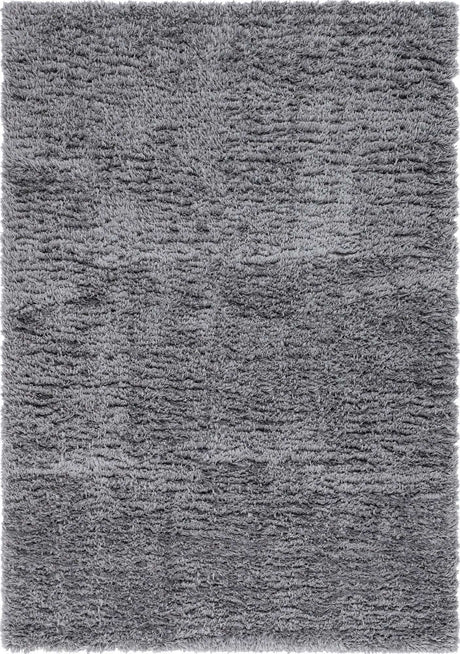 Smoke 7' 1 x 10' Infinity Shag Rectangle Area Rug Thick Soft Touch Fluffy & Plush Shaggy Pile 100% Polypropylene With Jute Backing Solid Color Minimalist Carpet for Sale at Rug Engine