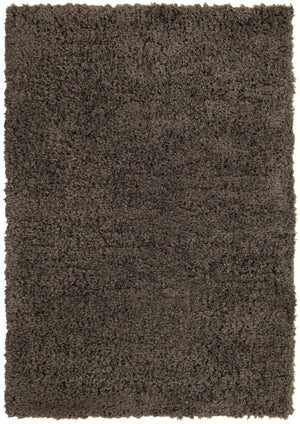 Smoke 6' 1 x 9' Infinity Shag Rectangle Area Rug Thick Soft Touch Fluffy & Plush Shaggy Pile 100% Polypropylene With Jute Backing Solid Color Minimalist Carpet for Sale at Rug Engine